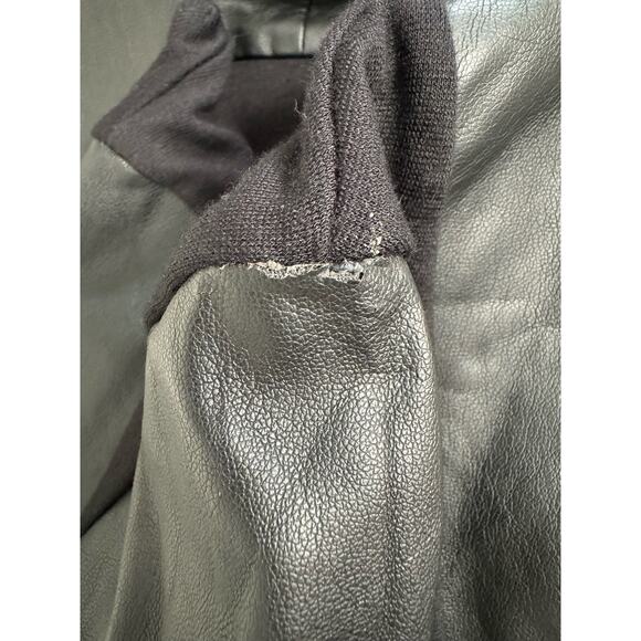 Velvet By Graham & Spencer Candy Ponti w/ Faux Leather Jacket in Black Size S - Picture 13 of 14